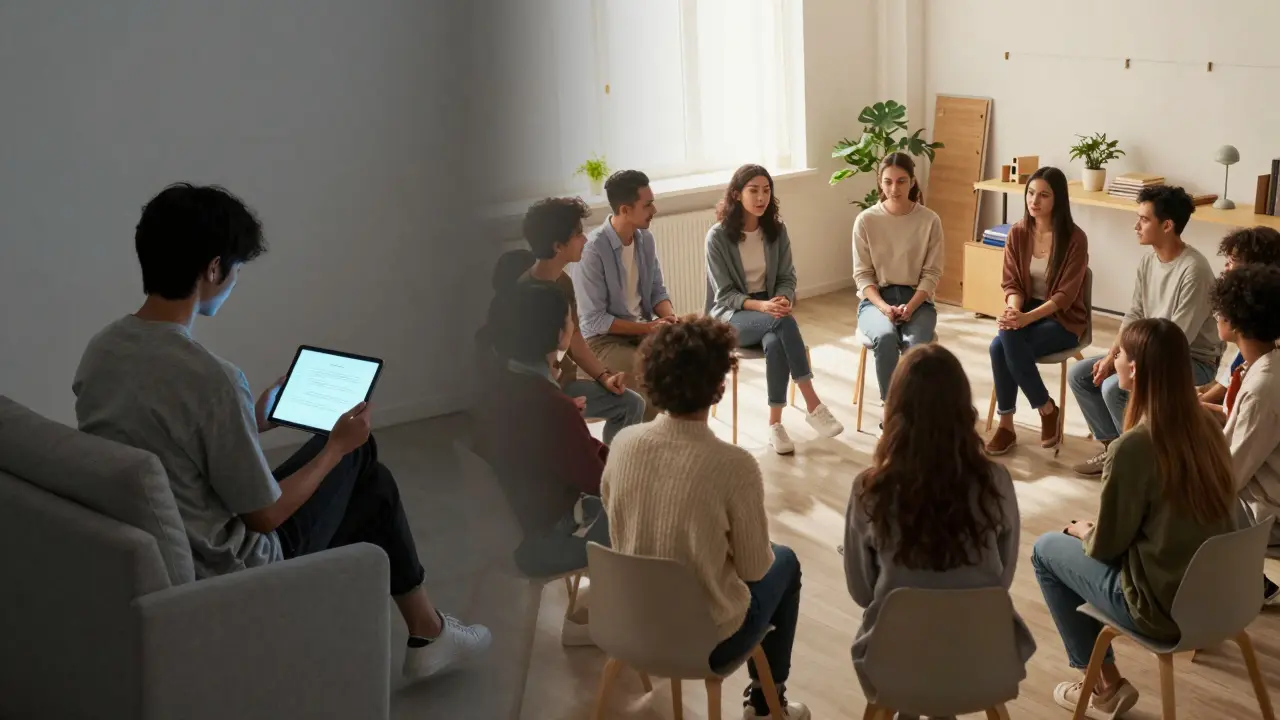 Srovnání soukromého online učení a skupinového workshopu